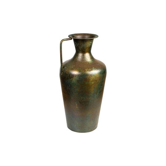 Vase Romimex Antique Brown Metal 25 x 51 x 25 cm With handle-0