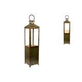 Lantern Romimex Antique Brown Metal 22 x 88 x 22 cm-1