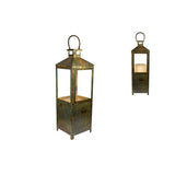 Lantern Romimex Antique Brown Metal 22 x 66 x 22 cm-1