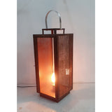 Lantern Romimex Brown Metal 23 x 56 x 23 cm-1