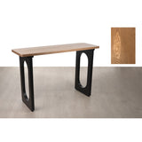 Console Romimex Black Natural MDF Wood 120 x 79 x 40 cm-1