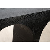 Console Romimex Black Fir wood MDF Wood 115 x 80 x 38 cm-1