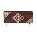 Sideboard Romimex Brown Golden Mango wood 40 x 80 x 150 cm-0