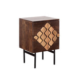 Nightstand Romimex Brown Golden Mango wood 30 x 60 x 40 cm-0