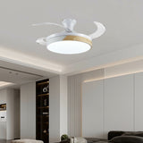 Ceiling Fan with Light Romimex White Natural-3