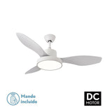 Ceiling Fan with Light Romimex White-4