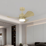 Ceiling Fan with Light Romimex White Natural-3