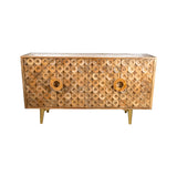 Sideboard Romimex Brown Golden Mango wood 45 x 83 x 152 cm-0