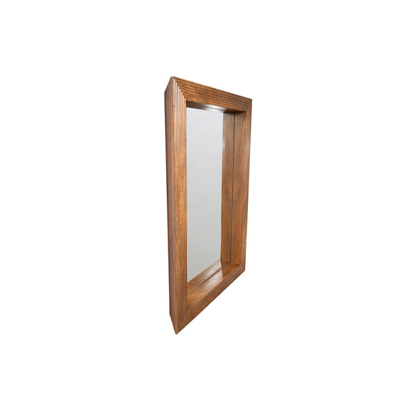 Wall mirror Romimex Brown Mango wood 92 x 137 x 12 cm-0