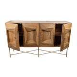 Sideboard Romimex Brown Golden Mango wood 44 x 92 x 152 cm-2