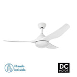 Ceiling Fan with Light Romimex White-4