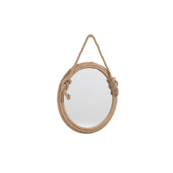 Wall mirror Romimex Natural MDF Wood 71 x 95 x 4 cm-0