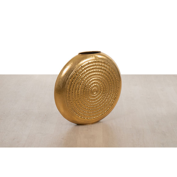 Vase Romimex Golden Metal Circle 63 x 59 x 17 cm-0