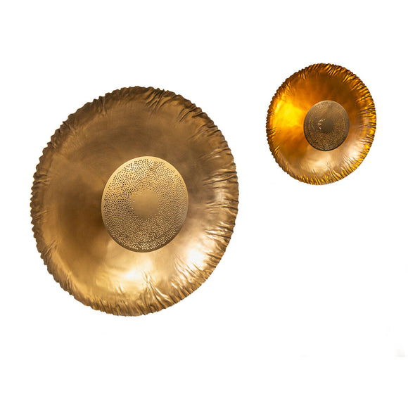 Wall Light Romimex Antique Golden 14 x 49 x 49 cm-0