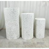 Columns Romimex Cream MDF Wood 3 Pieces-1