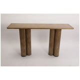 Console Romimex Natural MDF Wood Mahogany wood 150 x 81 x 40 cm-1