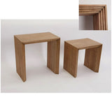 Tables set Romimex Natural Pine 2 Pieces-1