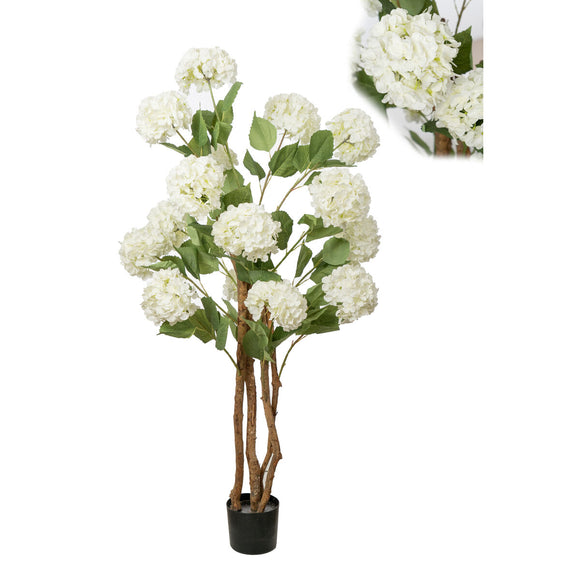 Decorative Tree Romimex Plastic 100 x 160 x 80 cm Hydrangea-0