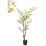 Decorative Flowers Romimex White Magnolia 70 x 150 x 60 cm-0