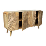 Sideboard Romimex Natural Wood 152 x 81 x 41 cm-2