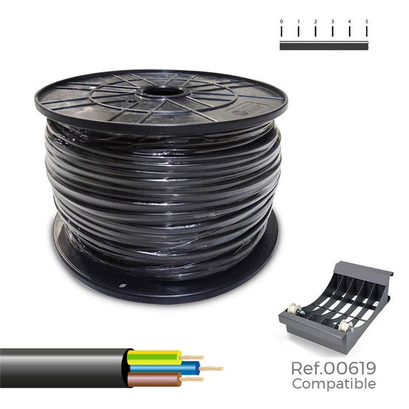 Multi-core Electric Cable Sediles vv-k0.6/1kv Black 3 x 2,5 mm 100 m-0