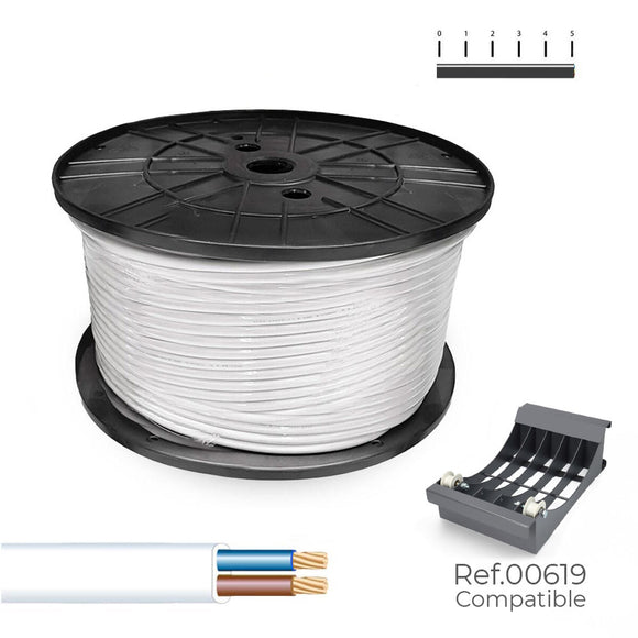 Multi-core Electric Cable Sediles White 2 x 1,5 mm 200 m h05vvh2-f-0