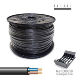 Multi-core Electric Cable Sediles Black 2 x 0,75 mm 400 m h05vvh2-f Coil-1