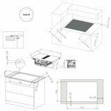 Induction Hob with Integrated Extractor Cecotec Bolero Squad IH 4800 TotalFlex80 7400 W-8