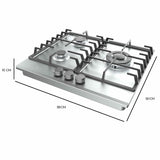 Gas Hob Cecotec Bolero Squad G 3200F Inox 6250 W 58 x 50 cm-7