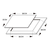 Gas Hob Cecotec Bolero Squad G 4200S 8000 W 8 kW 58 x 51 cm-1