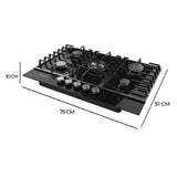 Gas Hob Cecotec Bolero Squad G 5200F 11000 W 75 x 50 cm-8