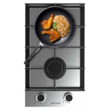 Cecotec Gas Hob 2 Burners Bolero Squad G 2400F 5200W Inox Cast Iron Triple Ring-2