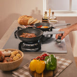 Cecotec Gas Hob 3 Burners Bolero Squad G 3400S 6200W Stainless Steel Cast Iron Wok-6