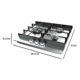 Cecotec Gas Hob Bolero Squad G 3400F 3 Burners 6200W Inox Cast Iron Grates-3