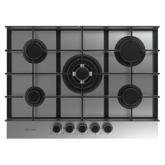Cecotec Gas Hob Bolero Squad G 5400F 5 Burners 10400W Stainless Steel Cast Iron-0