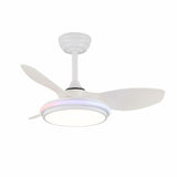 Ceiling Fan CristalRecord STEL EVO MINI RGB RETRAC Transparent-0