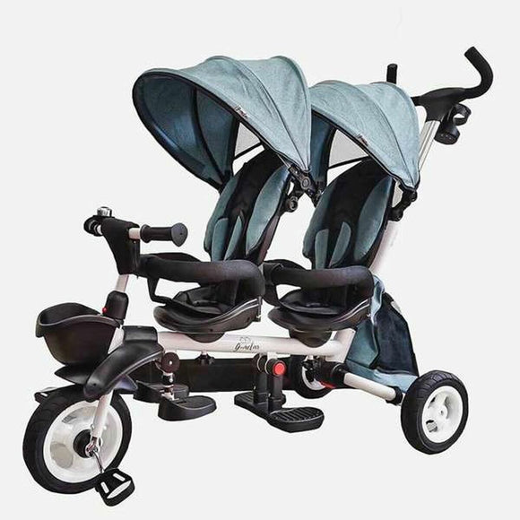 Baby's Pushchair New Giro Twin Twinned Turquoise 125 x 51 x 110 cm-0