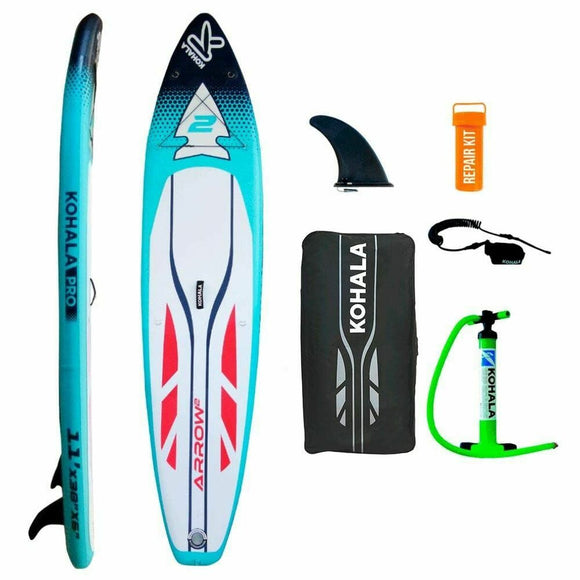 Inflatable Paddle Surf Board with Accessories Kohala Arrow 2 Blue ( 335 x 75 x 15  cm)-0