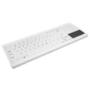 Wireless Keyboard Cherry AK-C7412F-GUS-W/SP White Spanish Qwerty-0