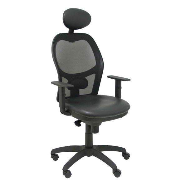 Office Chair with Headrest Jorquera similpiel P&C SNSPNEC Black-0