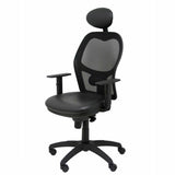 Office Chair with Headrest Jorquera similpiel P&C SNSPNEC Black-3