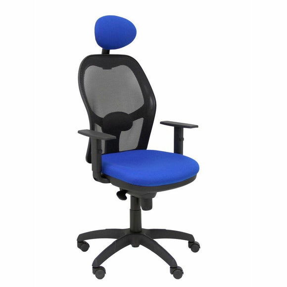 Office Chair with Headrest Jorquera P&C ALI229C Blue-0