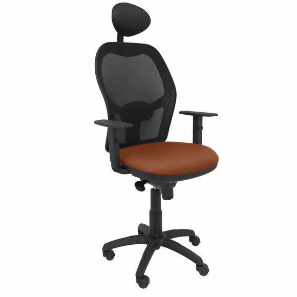 Office Chair with Headrest Jorquera P&C ALI363C Brown-0