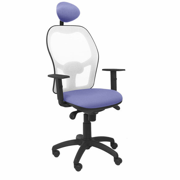 Office Chair with Headrest Jorquera  P&C ALI261C Blue-0
