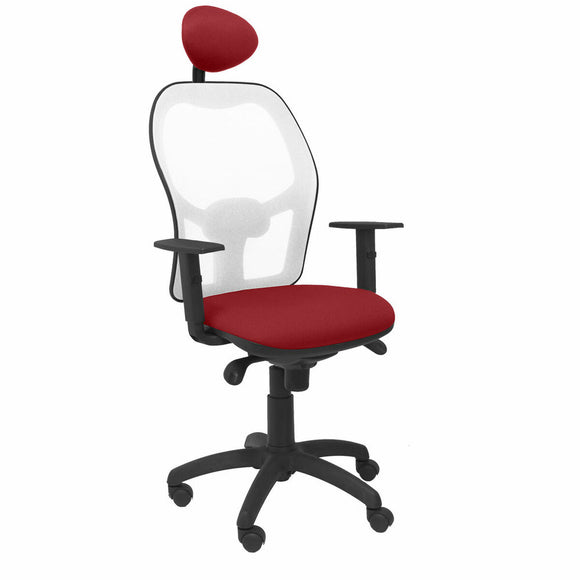 Office Chair with Headrest Jorquera P&C ALI933C Red Maroon-0