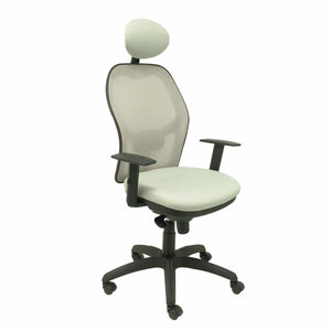 Office Chair with Headrest Jorquera P&C BALI40C Grey-0