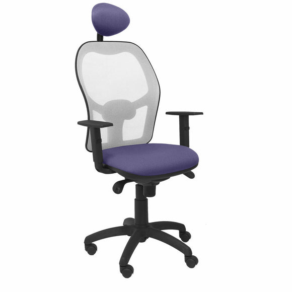 Office Chair with Headrest Jorquera P&C ALI261C Blue-0