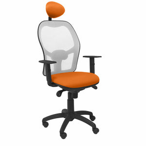 Office Chair with Headrest Jorquera P&C ALI308C Orange-0