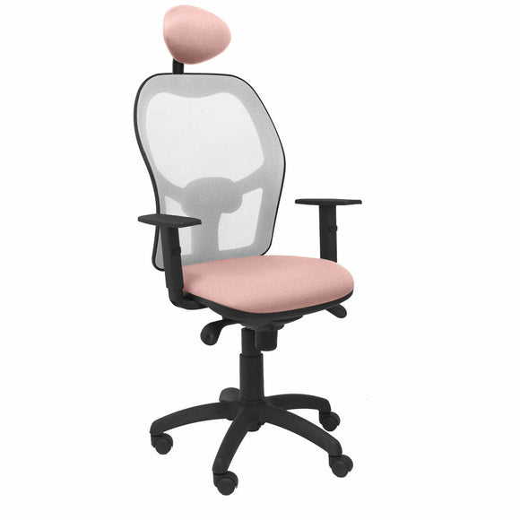 Office Chair with Headrest Jorquera P&C ALI710C Pink-0