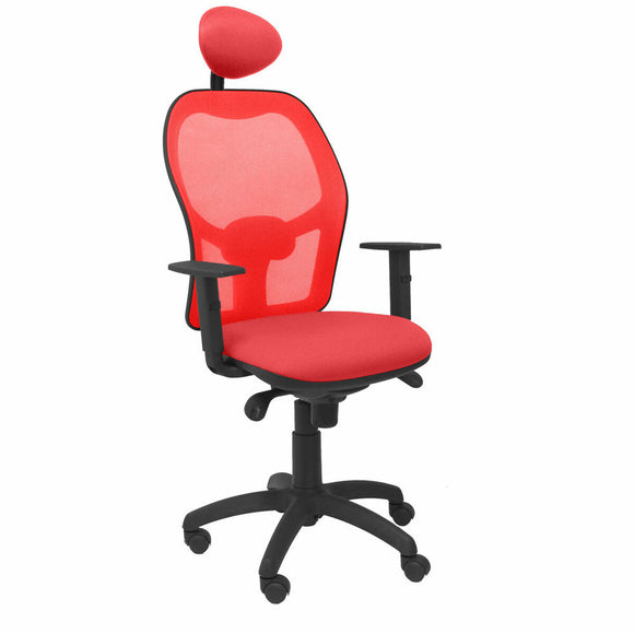 Office Chair with Headrest Jorquera P&C ALI350C Red-0